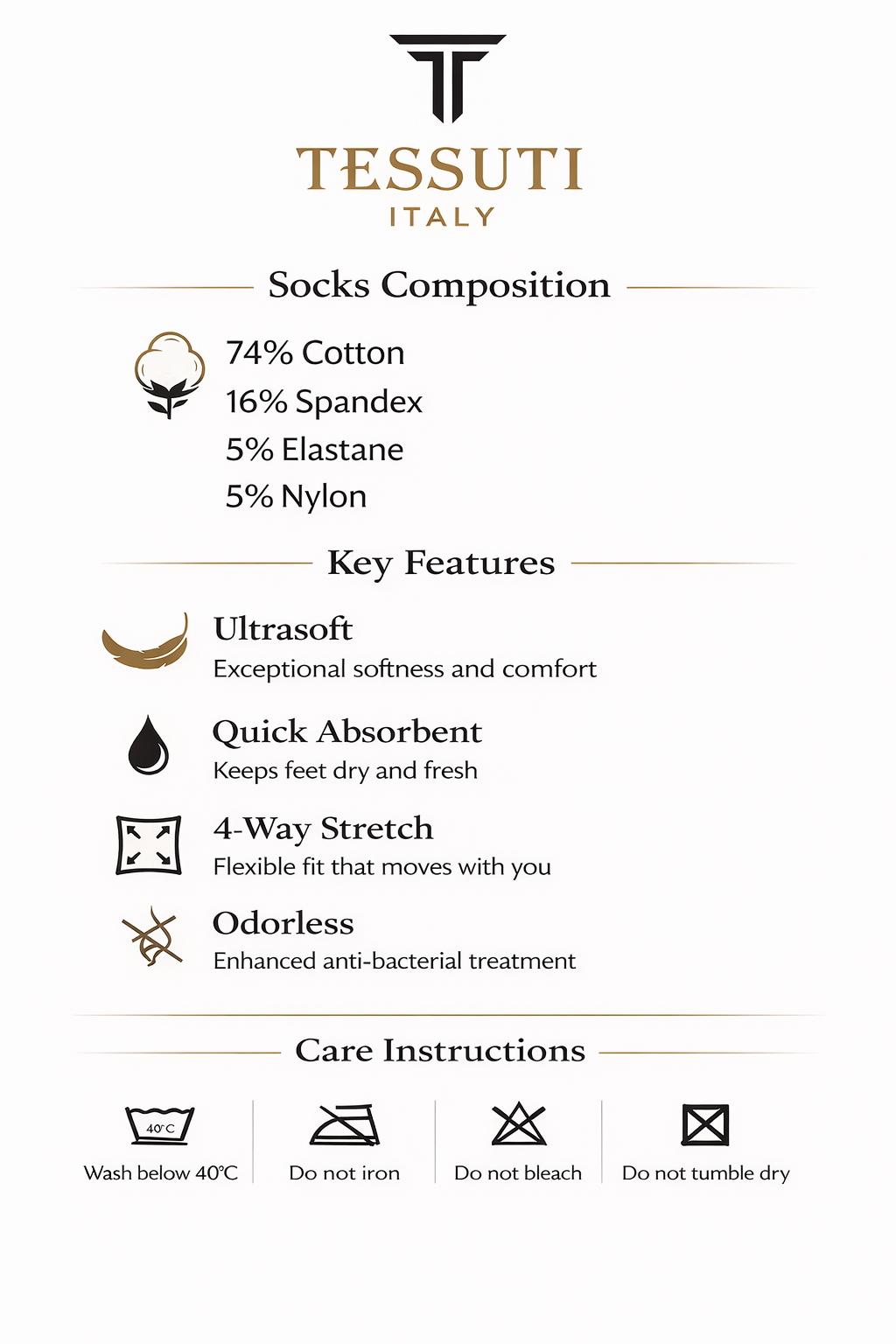 G204- CASUAL SOCKS (PACK OF 3 : Black, Antara Grey & Brown)