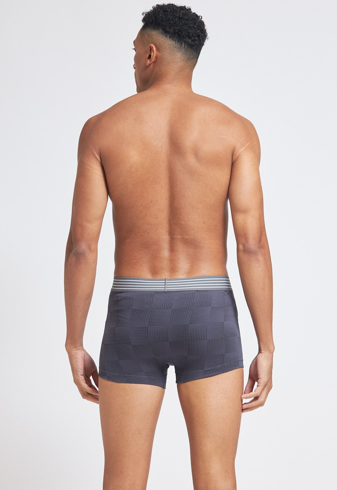 P503 Organic Cotton Trunk Printed OTB Dark Grey