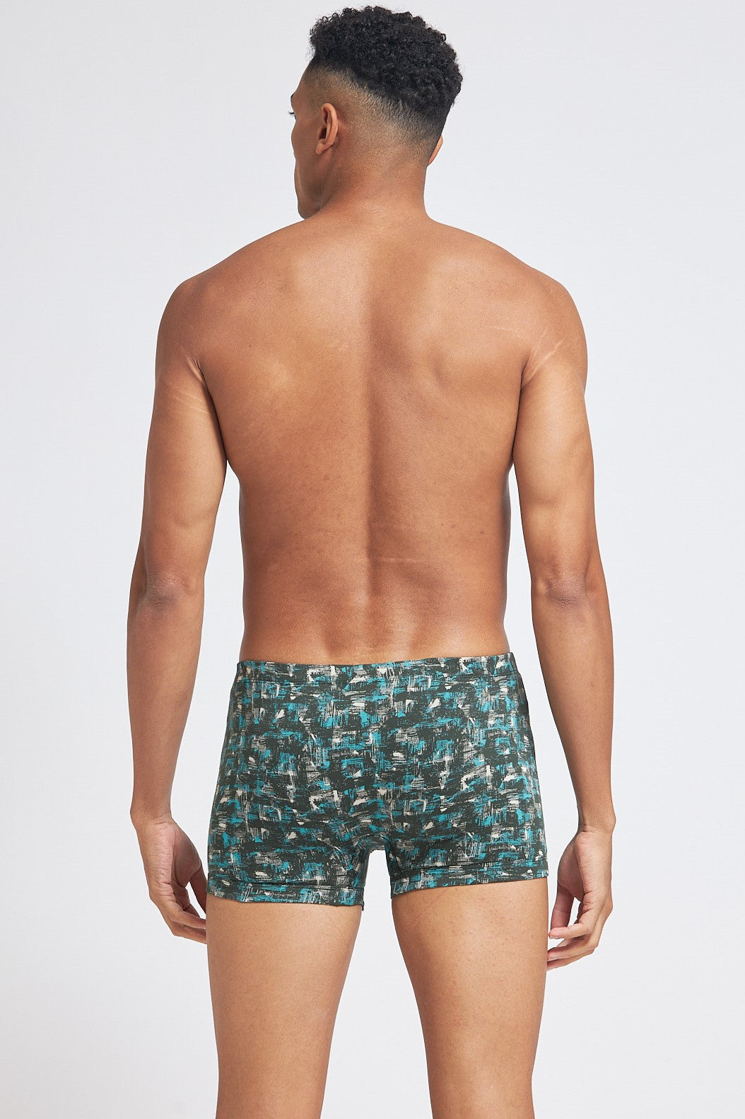 S103 Silver Cotton Trunk Printed Olive Green( Pack of 2 )