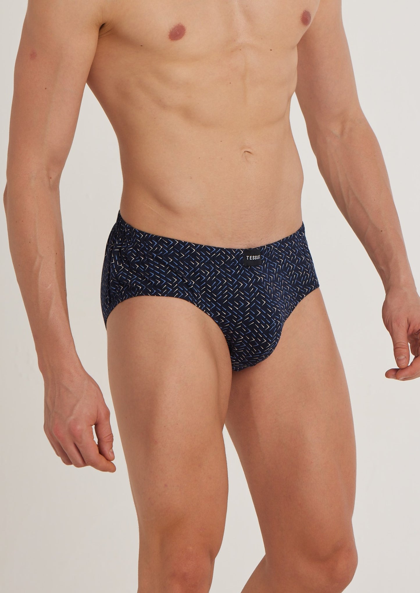 S101 Silver Cotton Brief Printed ( Pack of 2 )