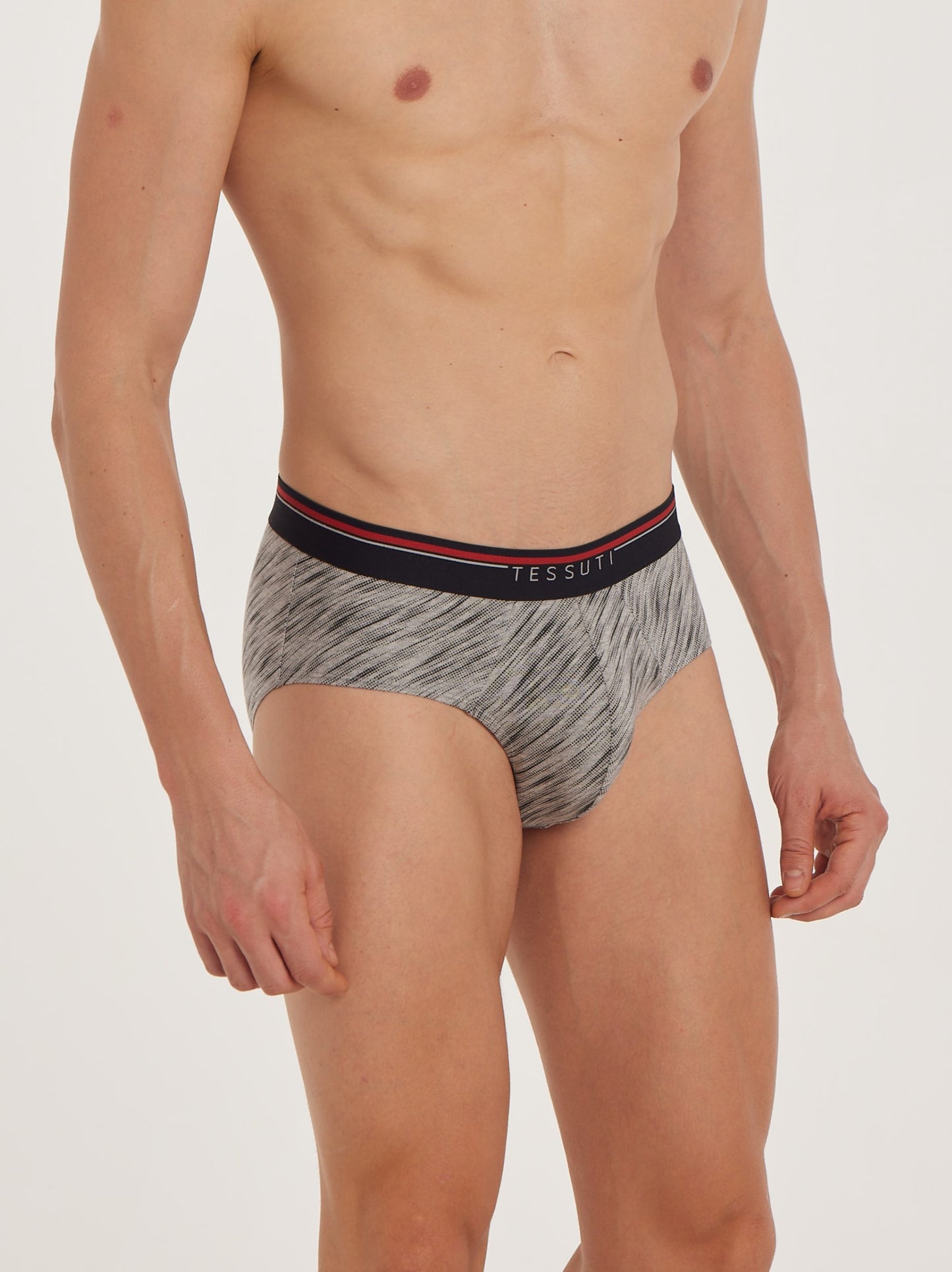 G301 Gold Cotton Brief Printed