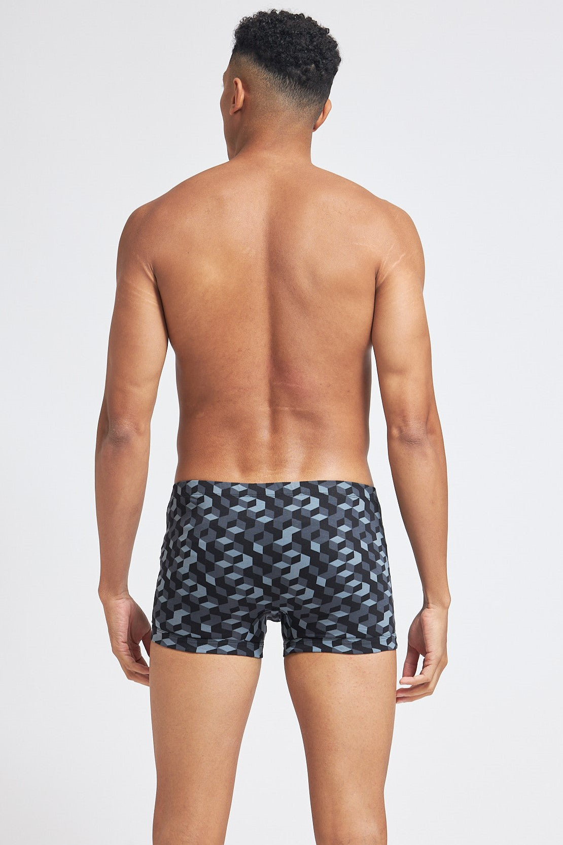 S103 Silver Cotton Trunk Printed Navy 1 ( Pack of 2 )