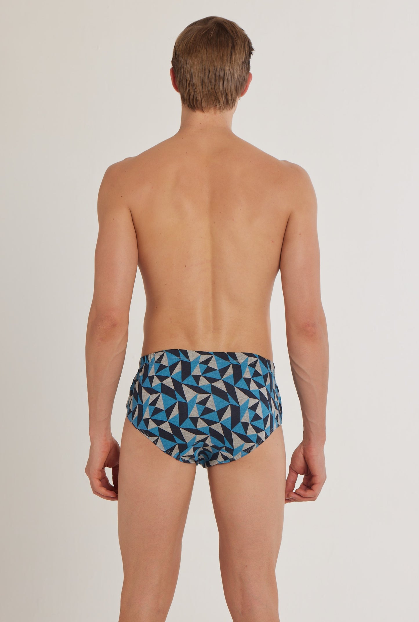 S101 Silver Cotton Brief Printed ( Pack of 2 )