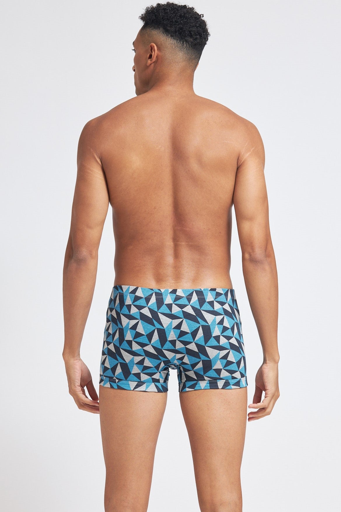 S103 Silver Cotton Trunk Printed Grey Mel 2 ( Pack of 2 )