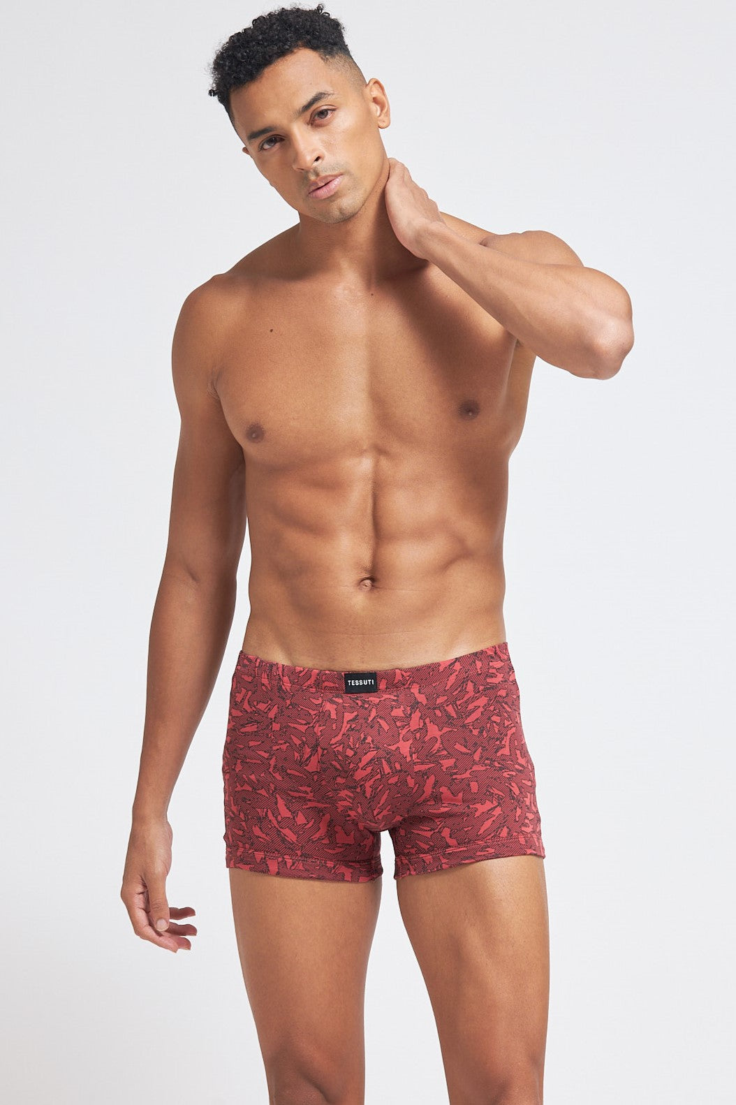 S103 Silver Cotton Trunk Printed Rust ( Pack of 2 )