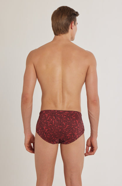 S101 Silver Cotton Brief Printed ( Pack of 2 )