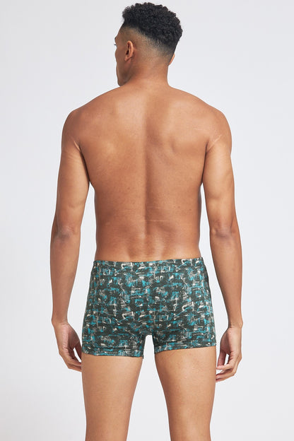 S103 Silver Cotton Trunk Printed Olive Green( Pack of 2 )