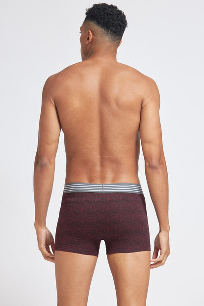 P503 Organic Cotton Trunk Printed OTB Maroon