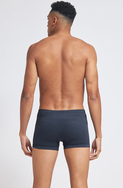 S103 Silver Cotton Trunk Printed Black 1 ( Pack of 2 )