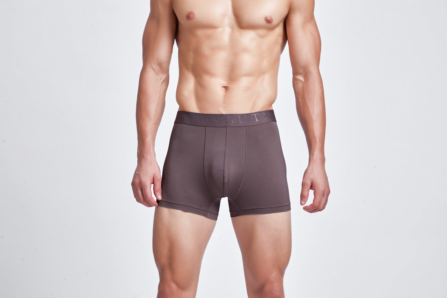 G323-  POLYAMIDE SPORTS TRUNK (Mocha Brown)