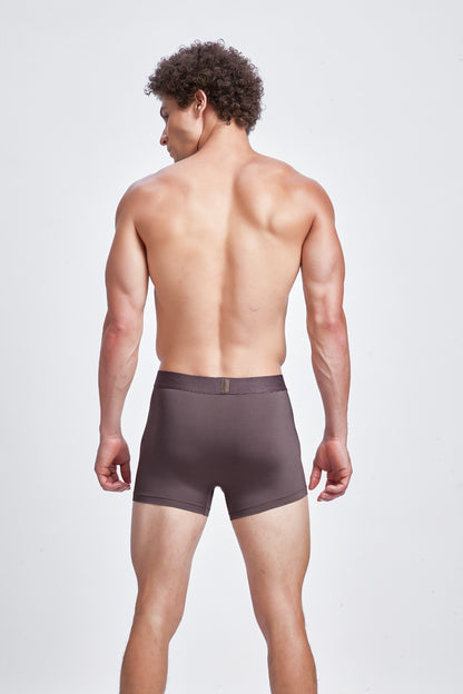 G323-  POLYAMIDE SPORTS TRUNK (Mocha Brown)
