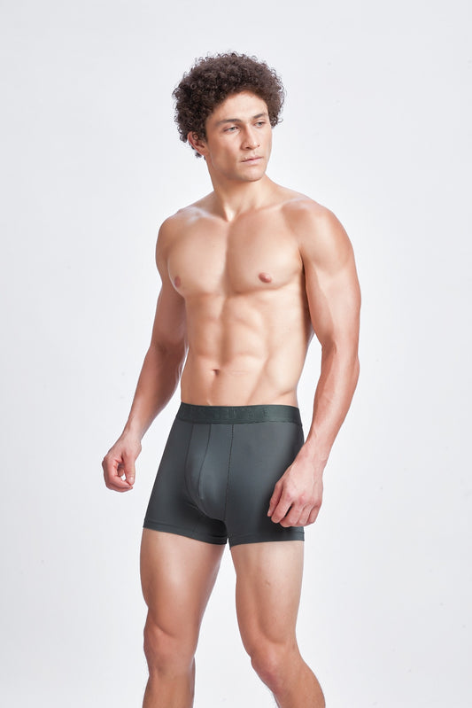G323-  POLYAMIDE SPORTS TRUNK (Green)