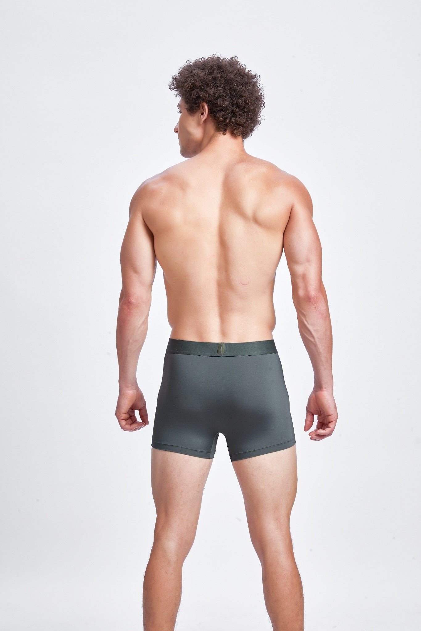 G323-  POLYAMIDE SPORTS TRUNK (Green)