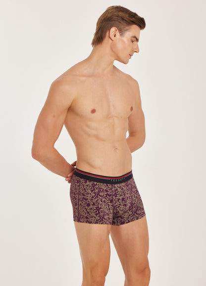 G303 Gold Cotton Trunk Printed Violet View