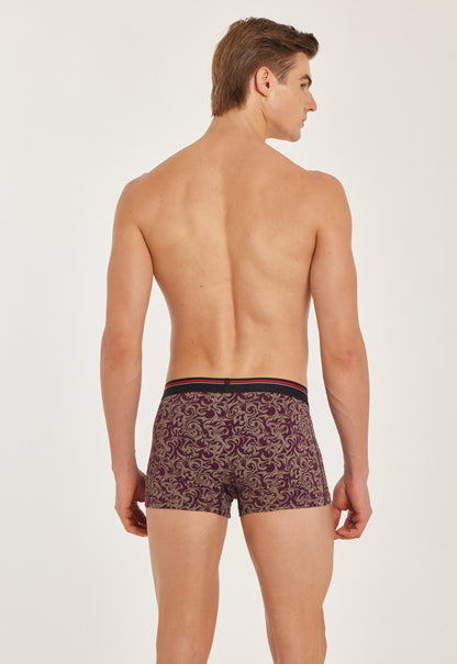 G303 Gold Cotton Trunk Printed Violet View