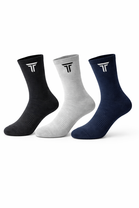 G204- CASUAL SOCKS (PACK OF 3: Grey, Antara Grey & Navy)
