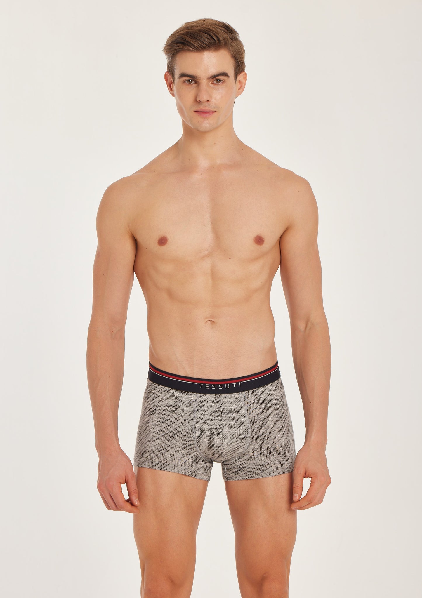 G303 Gold Cotton Trunk Printed Grey Mel 1