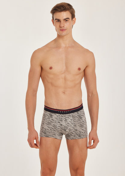 G303 Gold Cotton Trunk Printed Grey Mel 2