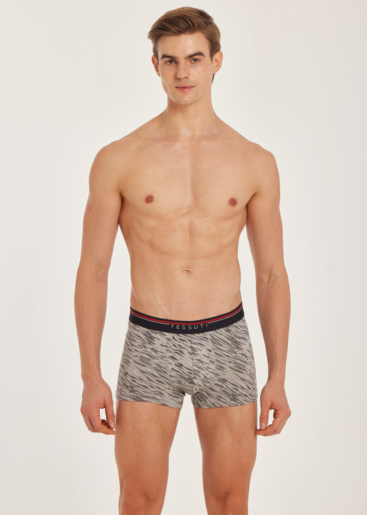 G303 Gold Cotton Trunk Printed Grey Mel 2