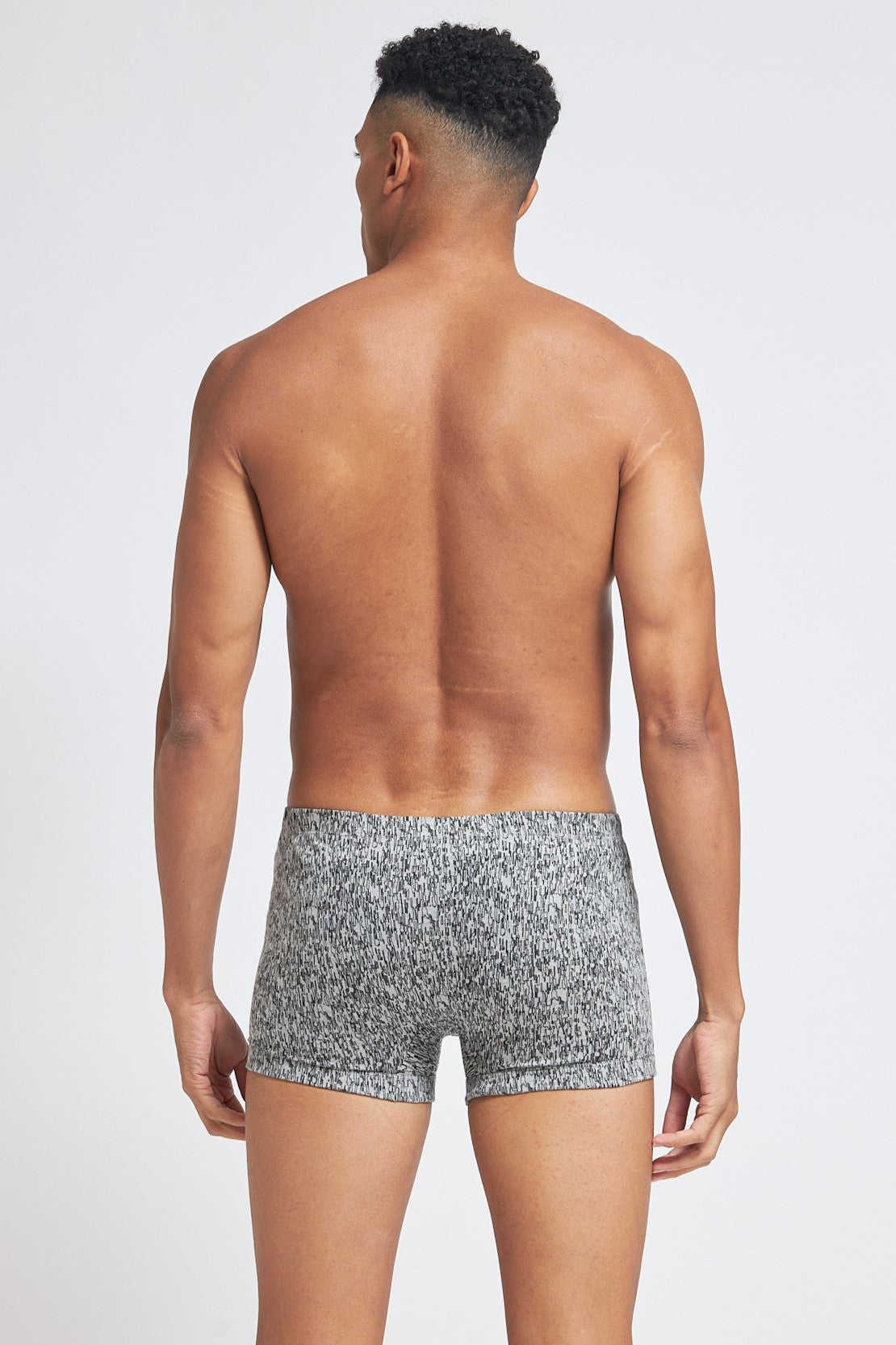 S103 Silver Cotton Trunk Printed Grey Mel 1 ( Pack of 2 )