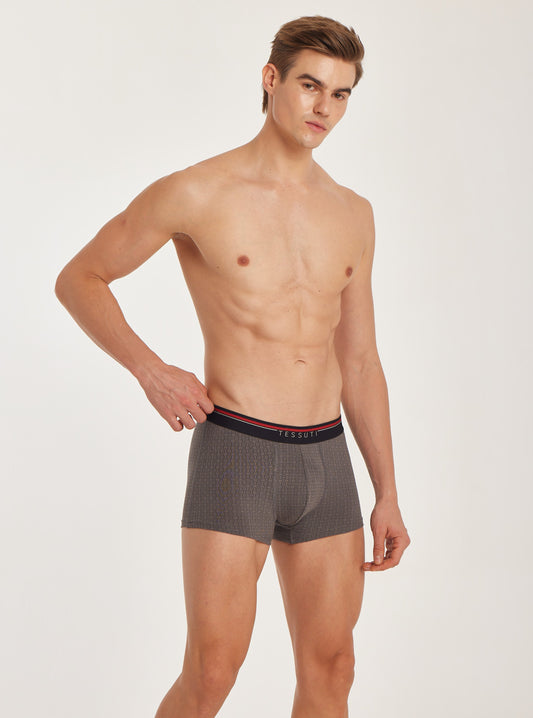 G303 Gold Cotton Trunk Printed Forest Grey