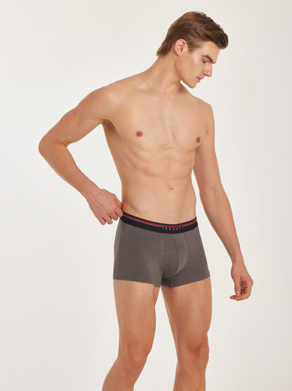 G303 Gold Cotton Trunk Printed Forest Grey