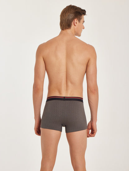 G303 Gold Cotton Trunk Printed Forest Grey