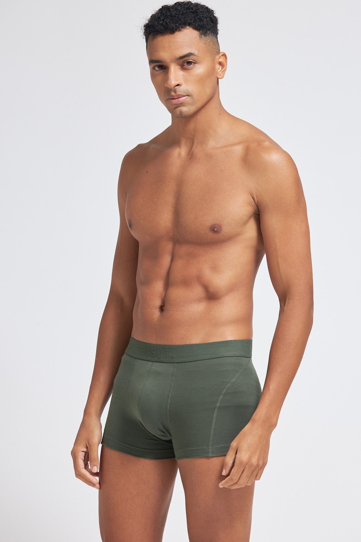 P506 Organic Cotton Trunk Interlock Olive Green