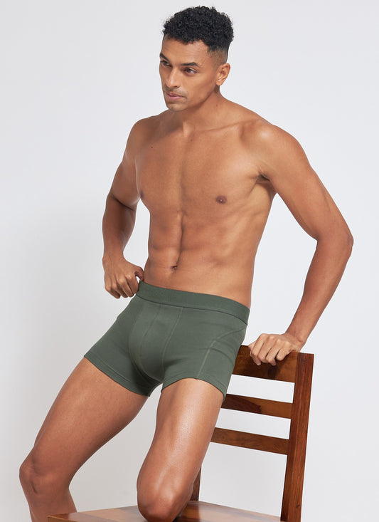 P506 Organic Cotton Trunk Interlock Olive Green