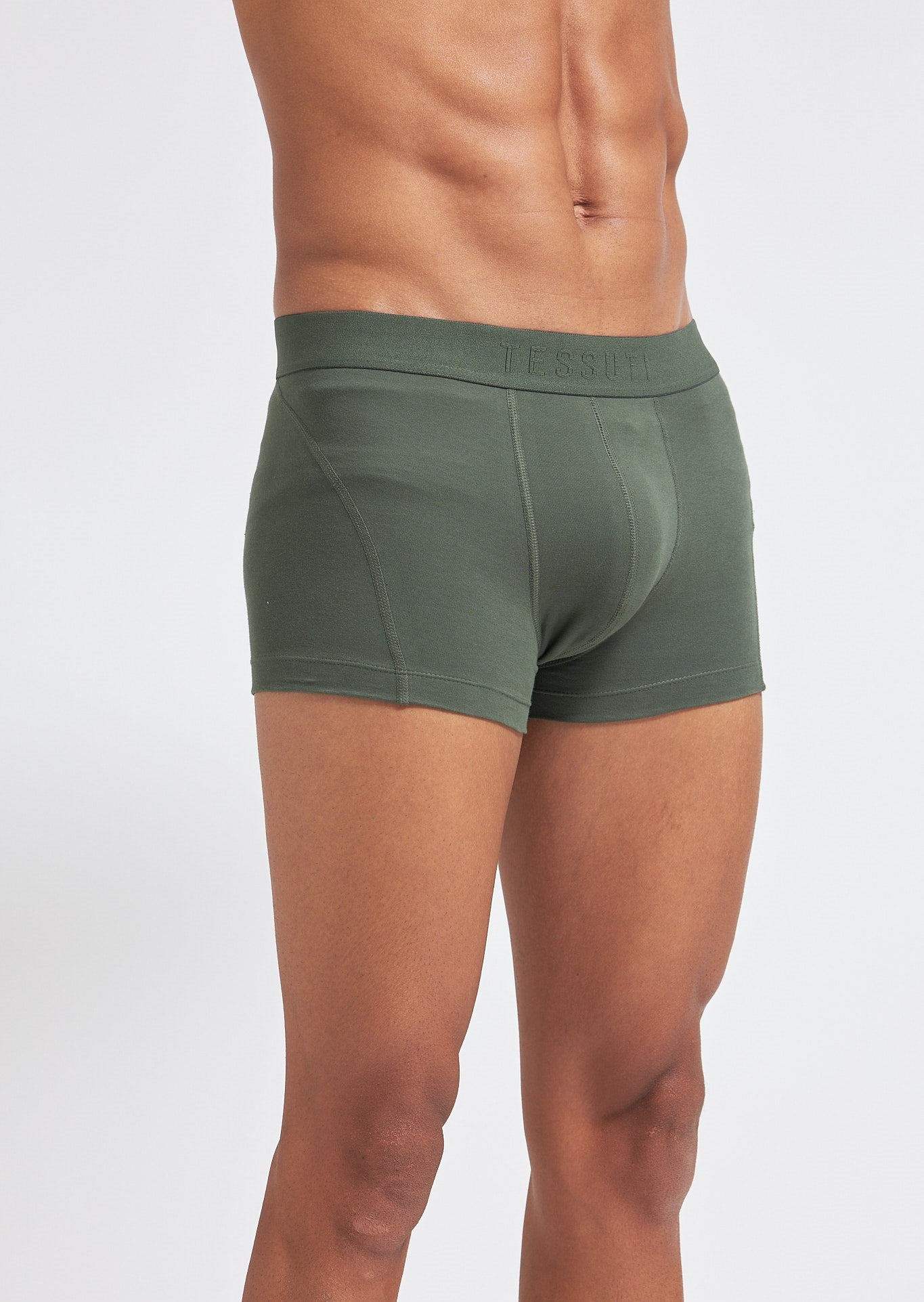P506 Organic Cotton Trunk Interlock Olive Green