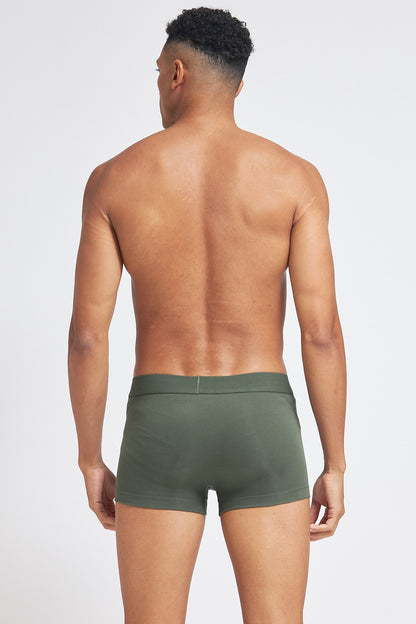 P506 Organic Cotton Trunk Interlock Olive Green
